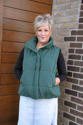 Solid Ruched Bomber Jacket Vest