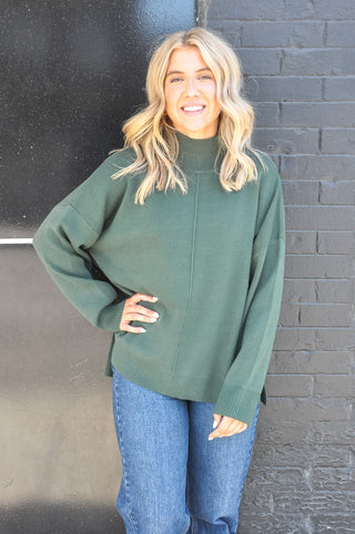 Solid Seam Sweater