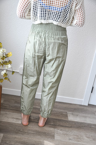 Solid Smocked Waistband Jogger