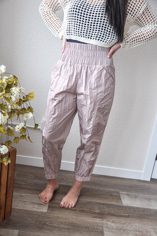 Solid Smocked Waistband Jogger