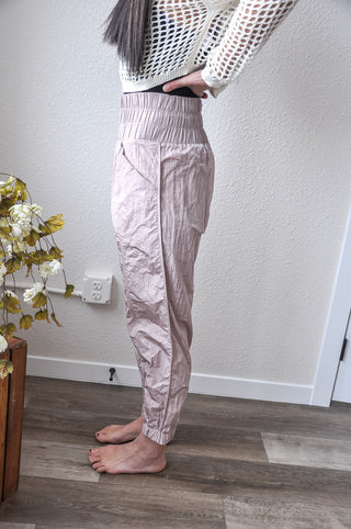 Solid Smocked Waistband Jogger