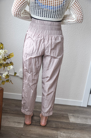 Solid Smocked Waistband Jogger