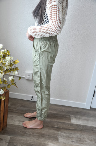 Solid Smocked Waistband Jogger