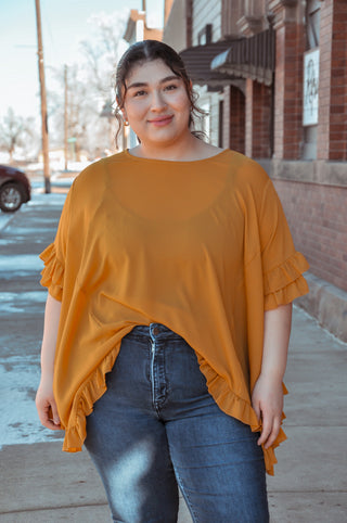 Solid Woven Asymmetrical Blouse