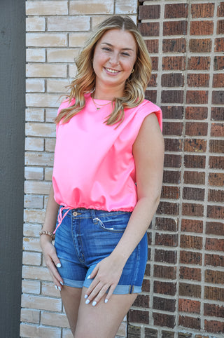 Sophisticated & Sassy Shoulder Pad Top | JQ Clothing Co.