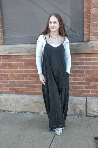 Spaghetti Strap Span Jumpsuit