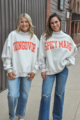 Reversible Sweatshirt w/Booze Print