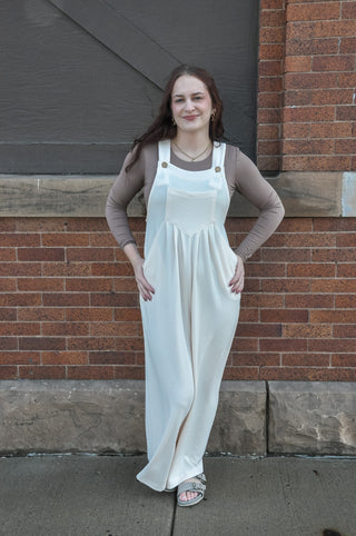 Squared Up Wide Leg Jumpsuit