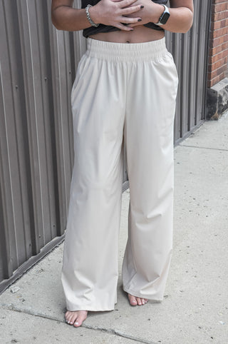 Stretch Wide Leg Pants