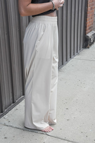 Stretch Wide Leg Pants