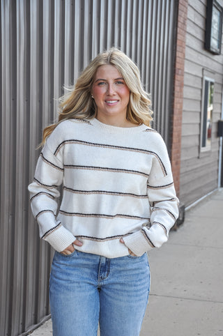 Striped Crew Neck Sweater