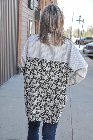 Stripes/Floral Mix And Match Shirt | JQ Clothing Co.