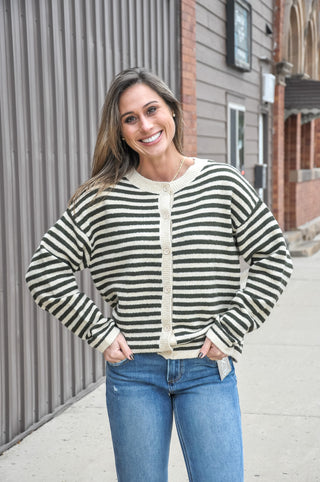 Sunday Sail Stripe Cardigan