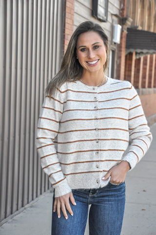 Sunday Stroll Stripe Cardigan