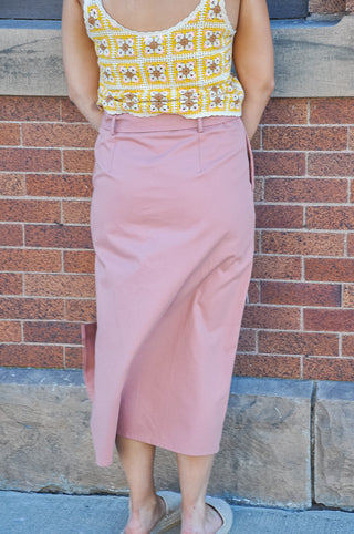 Sunset Serenade Button Down Midi