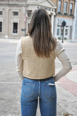Sweater Vest With Front Ties, view 3 | JQ Clothing Co.