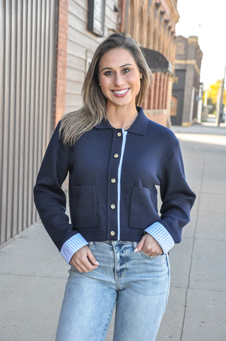 Sweet Poise Collar Cardigan