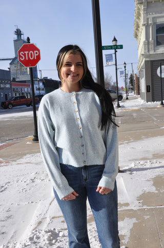 Sweetest Striped Button-up Sweater