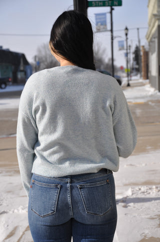 Sweetest Striped Button-up Sweater