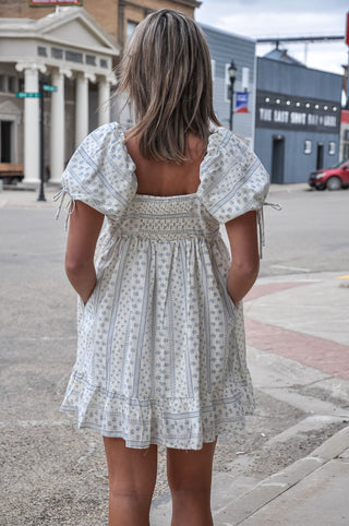Sweetheart Puff Sleeve Babydoll Dress