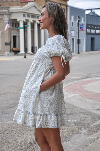 Sweetheart Puff Sleeve Babydoll Dress