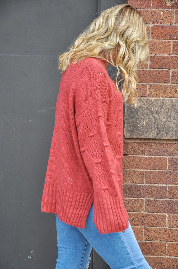 Take Me Home Comfy Knit Sweater
