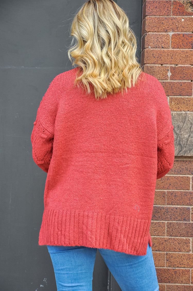 Take Me Home Comfy Knit Sweater