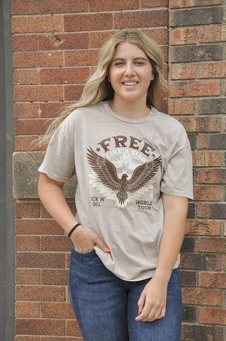 Taupe Neutrals Free Bird Graphic