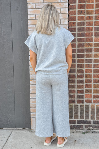 Textured SS Sweatshirt Loungewear