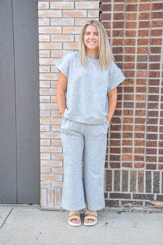 Textured SS Sweatshirt Loungewear