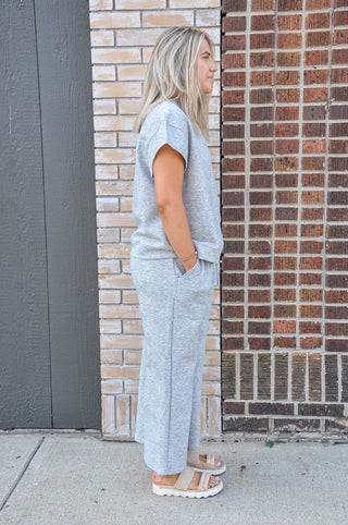 Textured SS Sweatshirt Loungewear