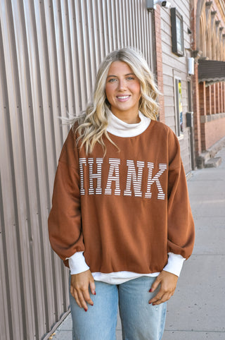 Thankful Moments Mock Top