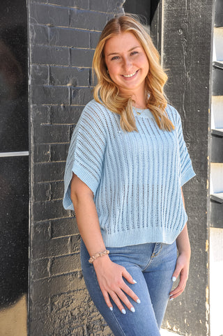 The Baby Blue Beach Top