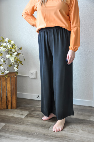 The Basic Banded Wide Leg Pant