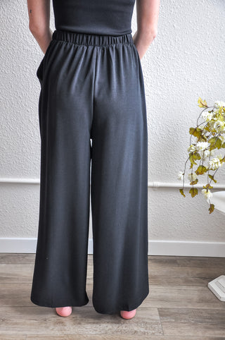 The Basic Banded Wide Leg Pant