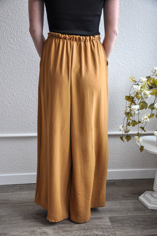 The Basic Banded Wide Leg Pant