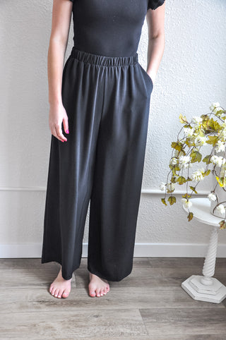 The Basic Banded Wide Leg Pant