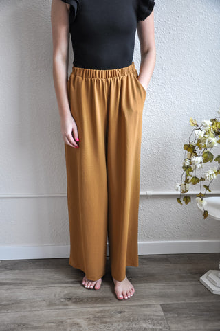 The Basic Banded Wide Leg Pant