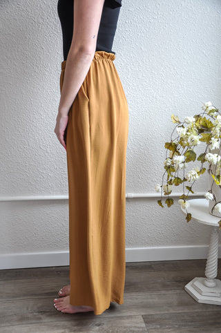 The Basic Banded Wide Leg Pant