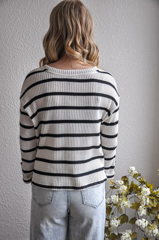 The Basic Black & White Striped Top