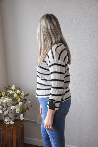 The Basic Black & White Striped Top