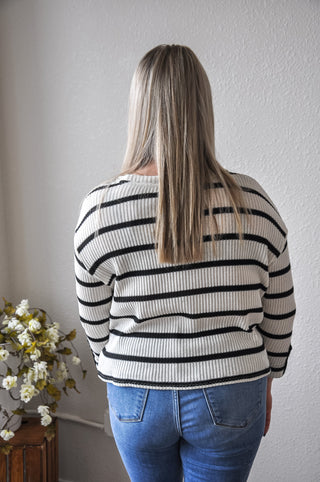 The Basic Black & White Striped Top