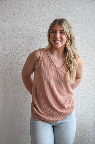 The Everyday V-Neck Ribbed Top