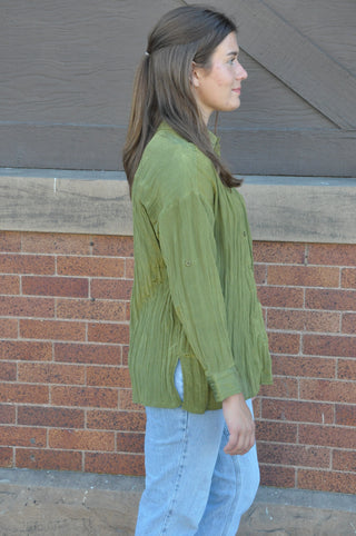 The Finley Flowy Button Down