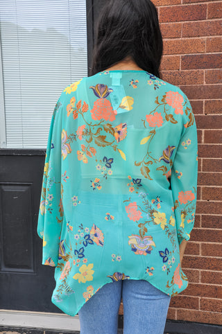 The Wanderlust Flower Printed Kimono