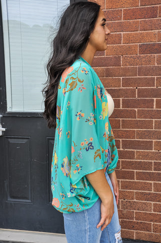 The Wanderlust Flower Printed Kimono