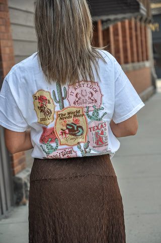 More Cowgirls Cream Western T-shirt, view 2