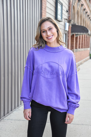 Touchdown Garment Dye Cord Sweatshirt