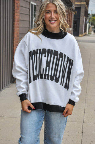 Touchdown 2-Sided Mock Sweatshirt
