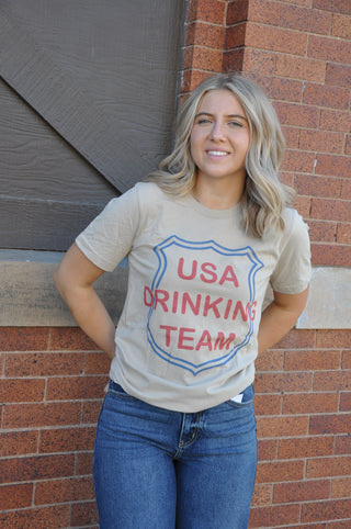 USA Drinking Team Graphic Tee